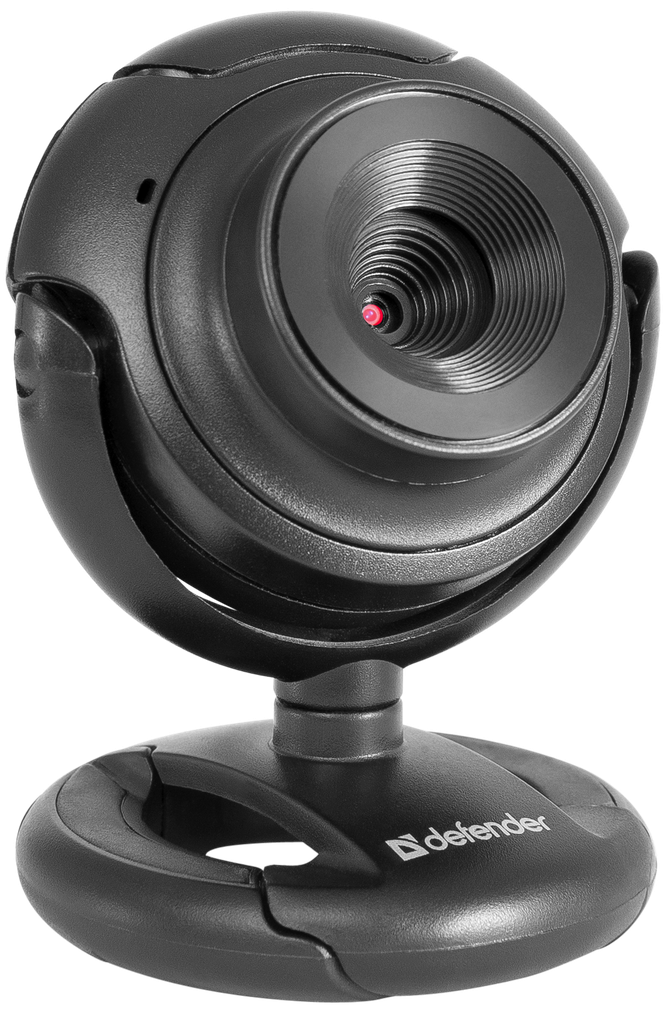 Defender 63252 Веб-камера C-2525HD, 2 МП, кнопка фото, черный