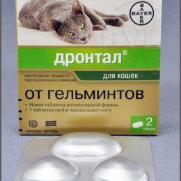 Дронтал для кошек от гельмитинов уп. 2 таблетки - фото 2 - id-p86526774