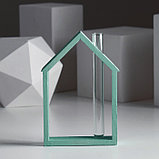 Рамка-ваза для цветов "Домик", цвет бирюзовый, 15 х 21 см, фото 5