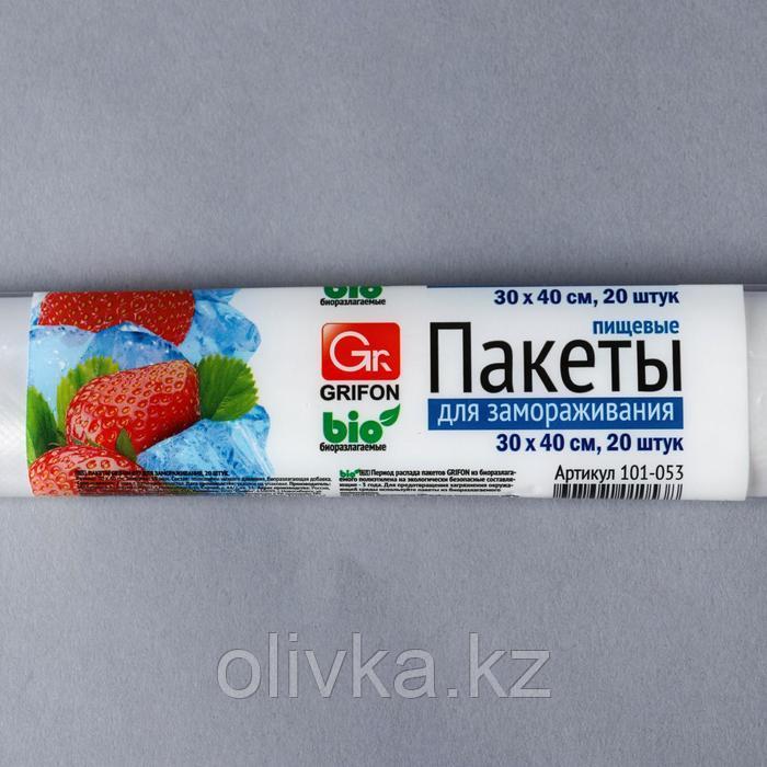 Пакеты для заморозки, 6 л, 30 × 40 см, 18 мкм, рулон - 20 шт