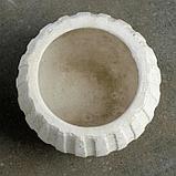 Кашпо керамическое "Шар" бежевое 13*13*10 см, фото 8