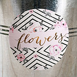 Металлическое кашпо для цветов Beautiful flowers 15 × 15,5 см, фото 3
