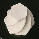 Кашпо винтовое из гипса «Феерия», цвет белый, 15 × 14 см, фото 3