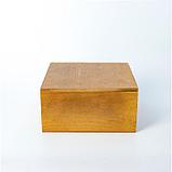 Кашпо деревянное 19×19×10 см, брашированное, фото 3