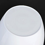 Кашпо со вставкой «Деко Твин», 5,8 л, цвет белый, фото 3