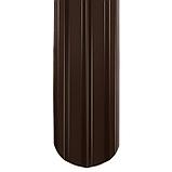 Штакетник металлический, 10 см × 1 м, шоколад, «Прованс», фото 2