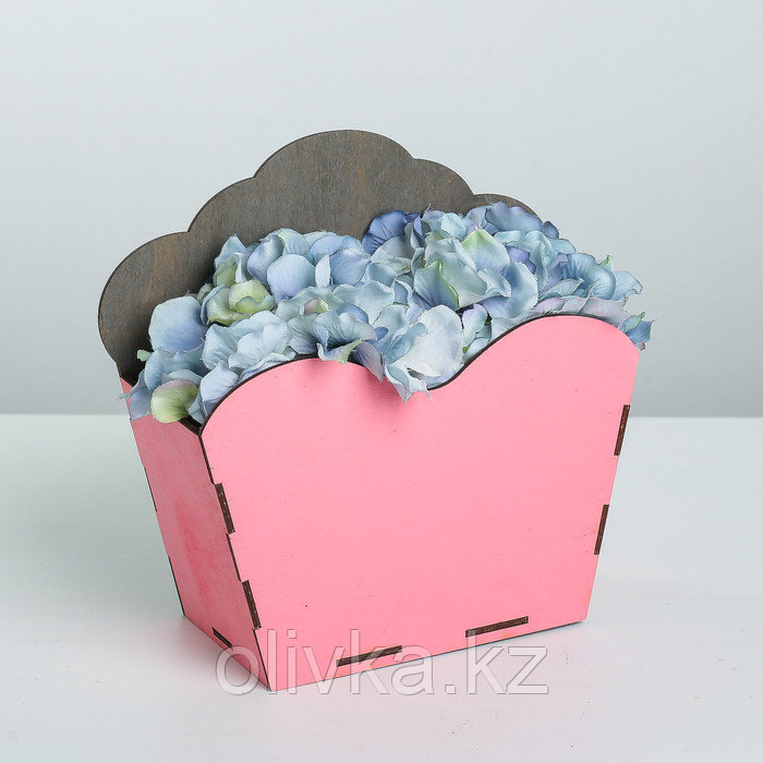 Кашпо флористическое, розовый, 21.8 × 9 × 20.5 см