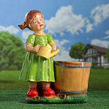 Фигурное кашпо "Девочка с лейкой"  цветное 20х37х45см, МИКС, фото 8