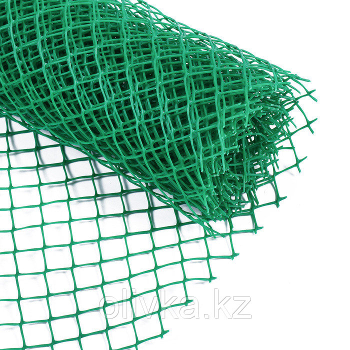 Сетка садовая, 0.5 × 5 м, ячейка 1.5 × 1.5 см, зелёная, Greengo