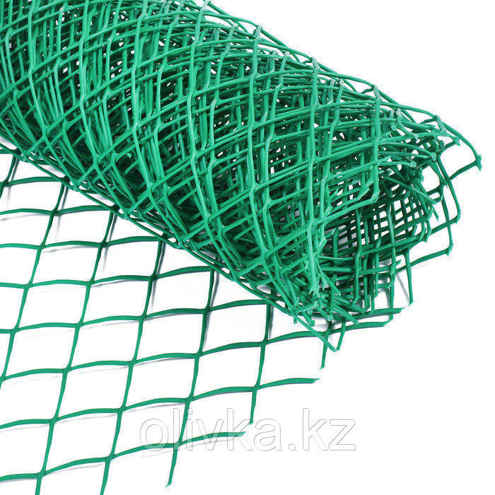 Сетка садовая, 0.5 × 5 м, ячейка 4 × 4 см, зелёная, Greengo