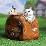 Фигурное кашпо "Котята в сумке" 25х12см, фото 5