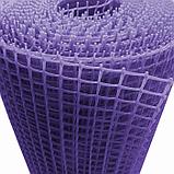 Сетка для цветников, 0,5 × 5 м, ячейка 1,8 × 1,8 см, фиолетовая, фото 2