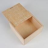 Коробка пенал подарочная деревянная, 20×20×10 см "Цветник", гравировка, фото 2
