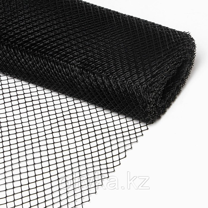 Сетка садовая, 1 × 20 м, ячейка 1.5 × 1.5 см, чёрная, Greengo