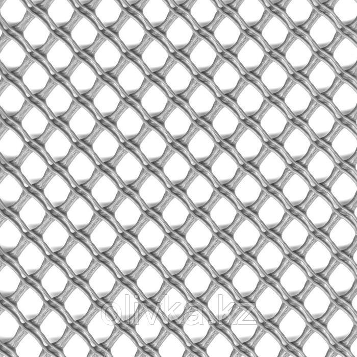 Сетка садовая, 1 × 5 м, ячейка 1,3 × 1,5 см, пластик, серебристая, AIRY