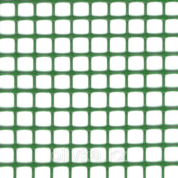 Сетка садовая, 1 × 10 м, ячейка 1 × 1 см, пластик, зелёная, Quadra 10