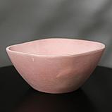 Кашпо квадратное из гипса «Классика», цвет розовый, 20 × 8.5 см, фото 3