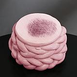 Кашпо гипсовое «Вязка», цвет розовый, 13 × 7.7 см, фото 3