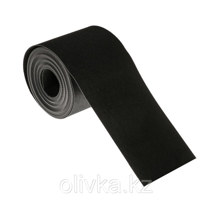 Лента бордюрная, 0.15 × 10 м, толщина 1.2 мм, пластиковая, чёрная, Greengo