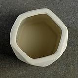 Кашпо керамическое "Многогранник", двухцветное, микс 11*10см, фото 4