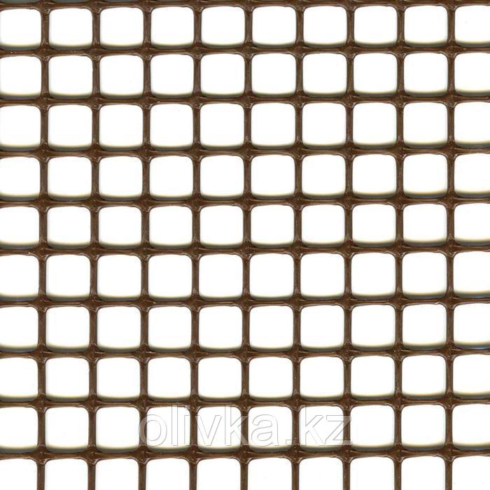 Сетка садовая, 1 × 30 м, ячейка 1 × 1 см, пластик, коричневая, Quadra 10