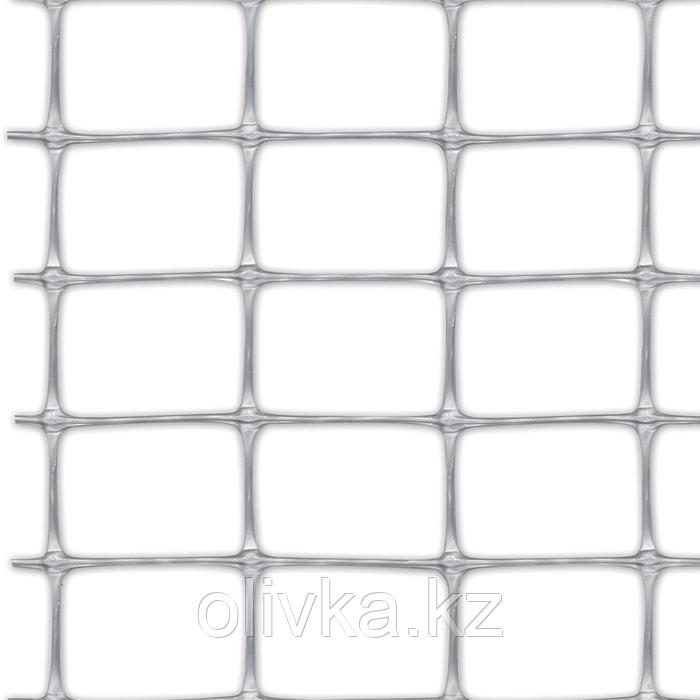 Сетка садовая, 2 × 50 м, ячейка 3,5 × 4,8 см, пластик, MILLENNIUM silver