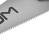 Ножовка по дереву ЛОМ, обрезиненная рукоятка, 7-8 TPI, 300 мм, фото 3