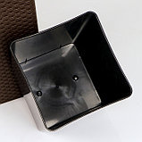 Кашпо со вставкой Алеана «Ротанг», 15 л (7 л), цвет тёмно-коричневый, фото 3