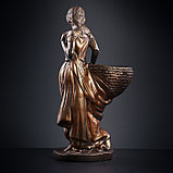 Фигура с кашпо "Девушка с корзиной" бронза 64см, фото 3