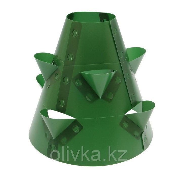 Клумба конусная, d = 20–60 см, h = 60 см, зелёная