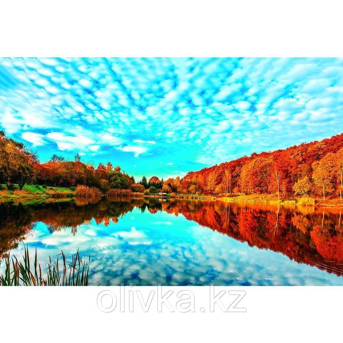Фотобаннер, 250 × 200 см, с фотопечатью, люверсы шаг 1 м, «Осень на реке»