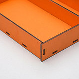 Ящик-коробка «Макарунас», оранжевый, 25,5 х 20 х 4,5 см, фото 4