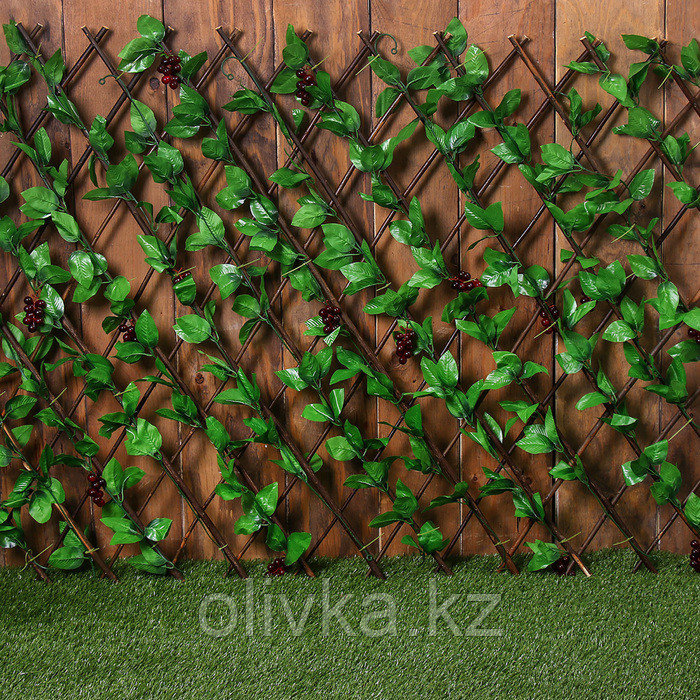 Ограждение декоративное, 200 × 75 см, «Виноград», Greengo