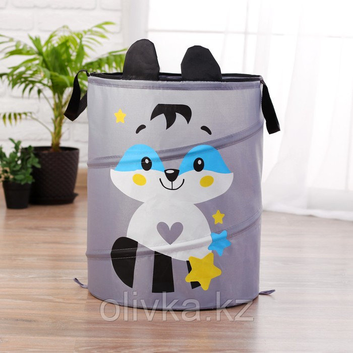 Корзина для игрушек «Енот», с ручками, 45 х 35 х 35 см