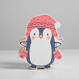 Кашпо деревянное детское "Пингвин" 17,2 х 21,6, фото 4