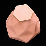 Кашпо-ромб «Фантазия», цвет розовый, 15 × 14 см, фото 3