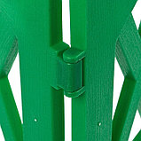 Ограждение декоративное, 35 × 232 см, 4 секции, пластик, зелёное, MODERN, Greengo, фото 5