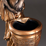 Фигура с кашпо "Офелия с кувшином" черное золото 83см, фото 4