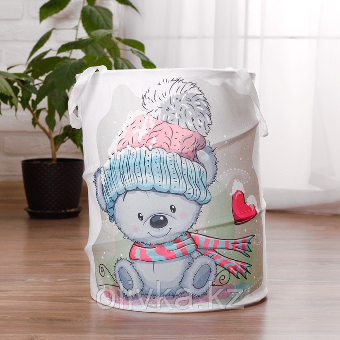 Корзина для хранения игрушек «Мишка» 35×35×45 см