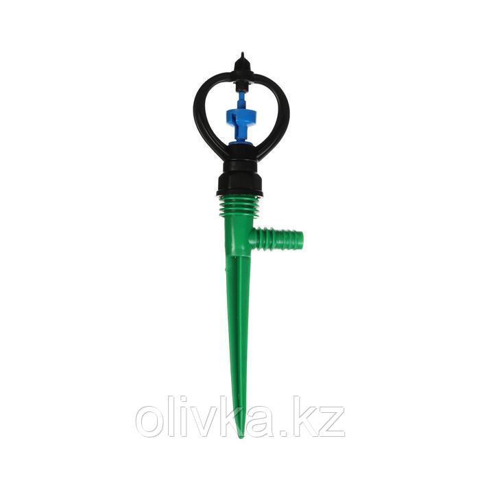 Распылитель, круговой, 29 см, под шланги 1/2", 3/4", с пикой, пластик