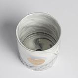 Керамическое кашпо с тиснением «Романтика», 10 х 10 см, фото 3