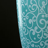 Горшок цветочный Скань бирюзовый крокус №2 1,4 л, фото 2