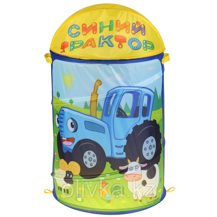 Корзина для игрушек «Синий трактор» 43х60 см