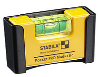 Уровень для электрика 70*20*40мм Pocket Pro Magnetic Stabila 17768