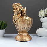 Фигурное кашпо "Ангел в вазе", бронза 35см, фото 2