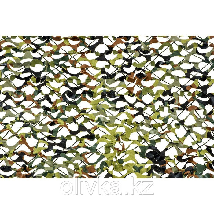Маскировочная сеть «Пейзаж-профи. GERMANY 3D», 1,8 × 3 м, на сетевой основе, зелёная/коричневая/светло-зелёная