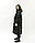 Женская куртка из плащевки (черная, свободный крой), фото 4