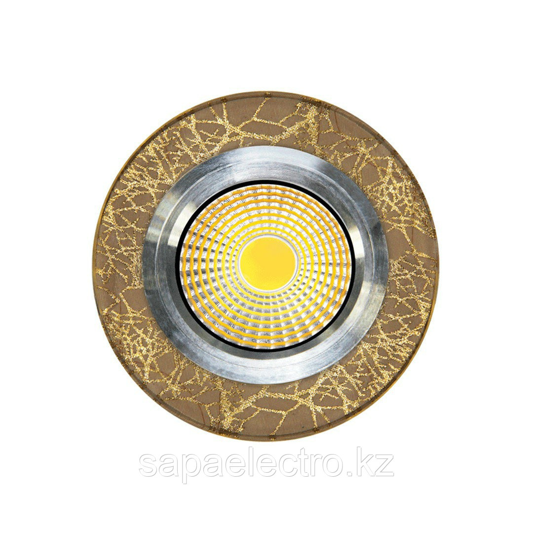 Spot LED QX4-470 ROUND GOLD (TEKLED) 100sht