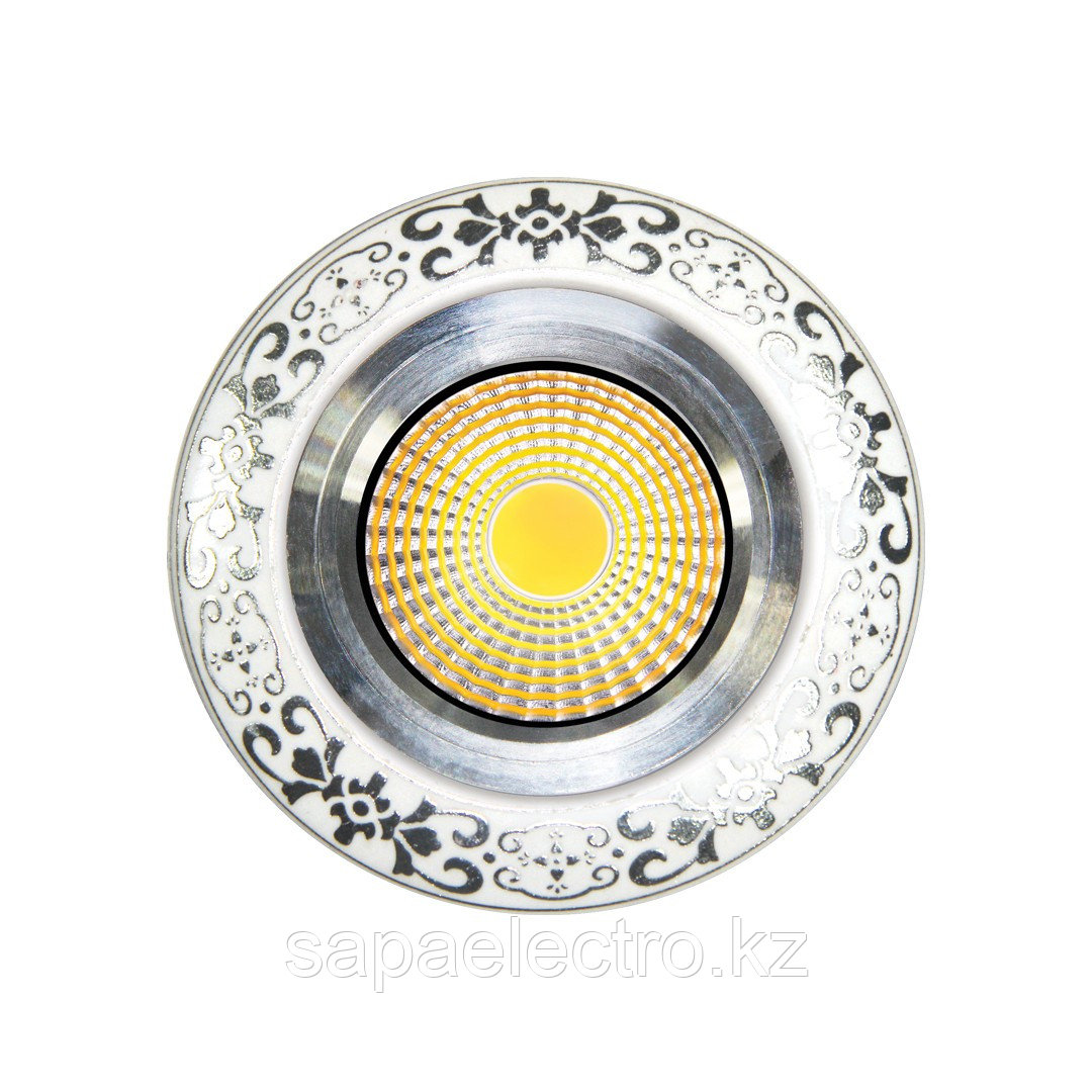 Spot LED TC-04 ROUND WHITE SILVER (TEKLED) 100sht