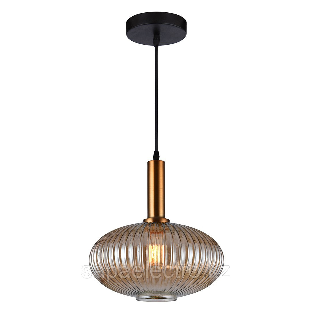 Lyustra HFD0081A-1B E27 BK+Amber (TEKAVIZE) 1sht
